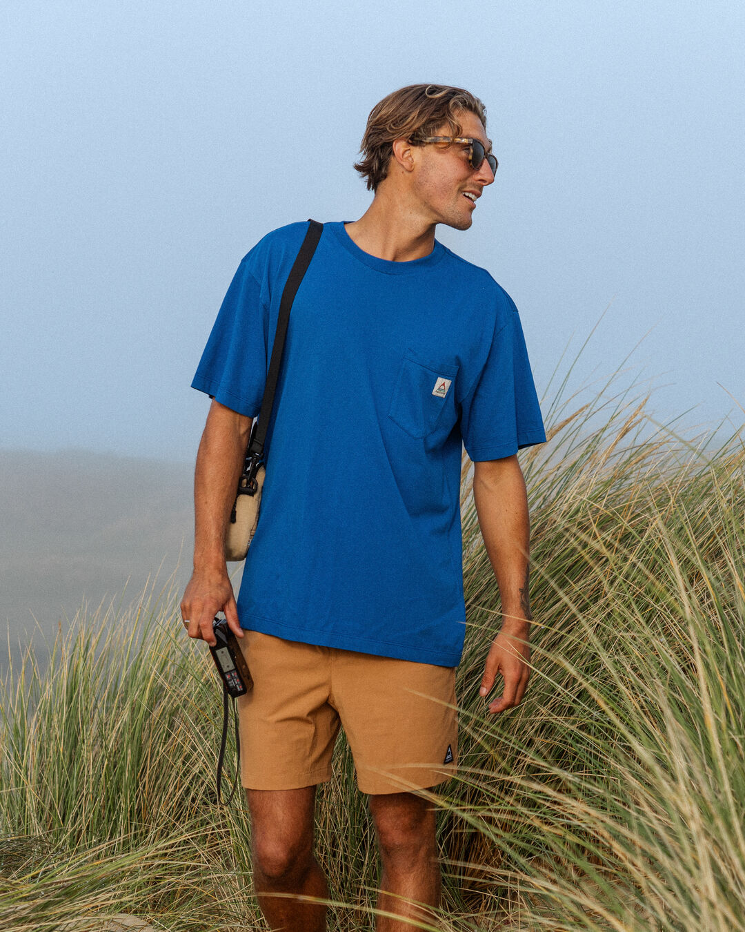 Heritage Relaxed Fit T-Shirt - True Blue - Lifestyle