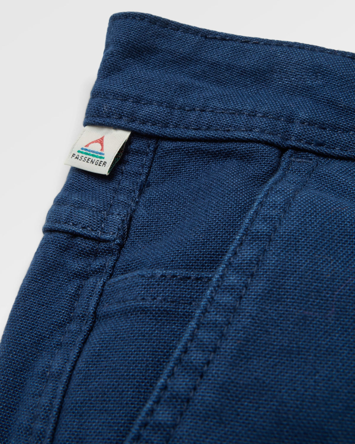 Vantage Cotton Canvas Trouser - Rich Navy - Flatlay