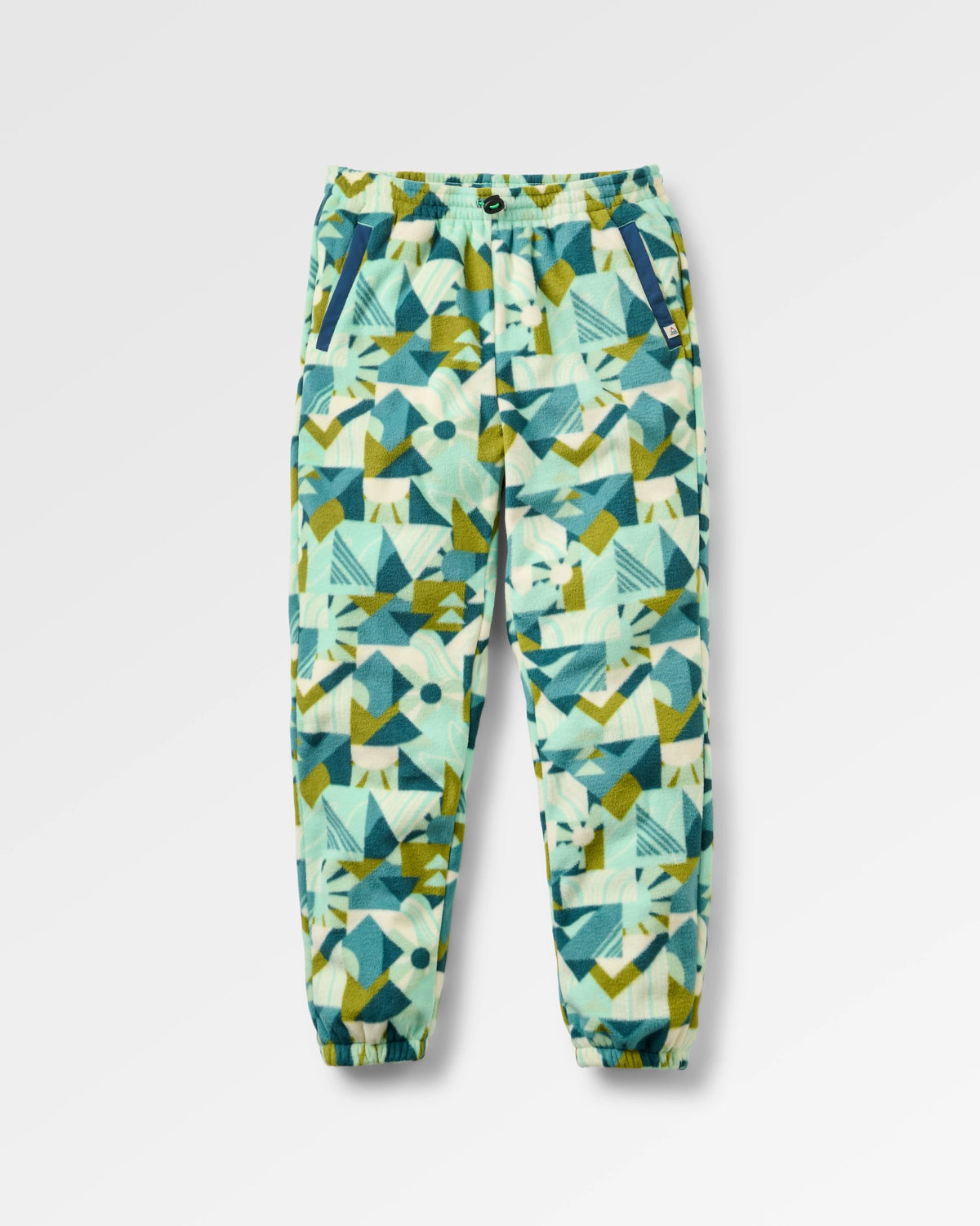 Ace Polar Fleece Joggers - Sun Patch Aquamarine - Flatlay