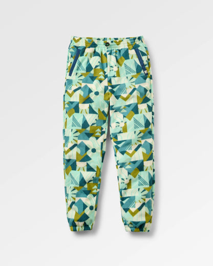 Ace Polar Fleece Joggers - Sun Patch Aquamarine - Flatlay
