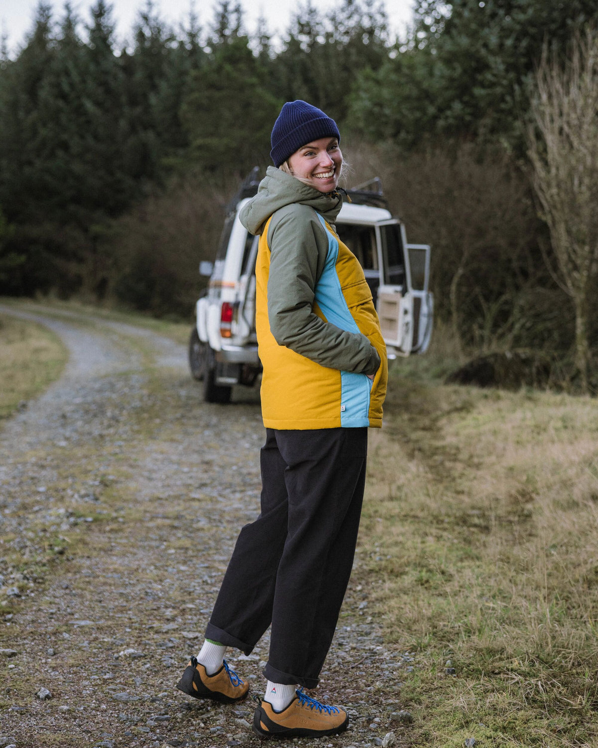 Ocean Insulated Anorak - Dusty Olive/Heritage Yellow - Lifestyle