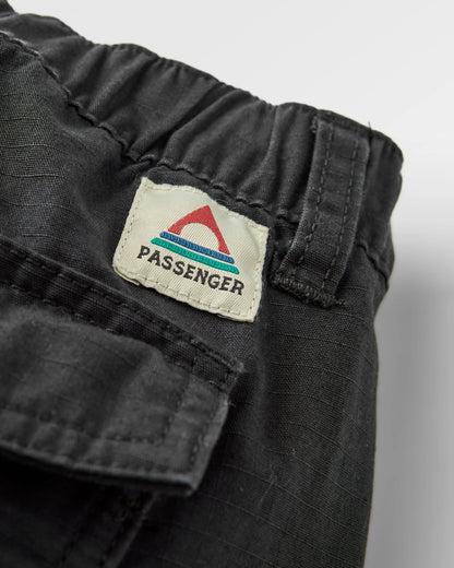 Rif-Raf Cotton Ripstop Trouser - Black - Flatlay