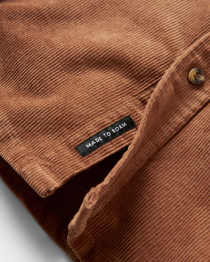 Backcountry Corduroy Shirt - Toffee - Flatlay
