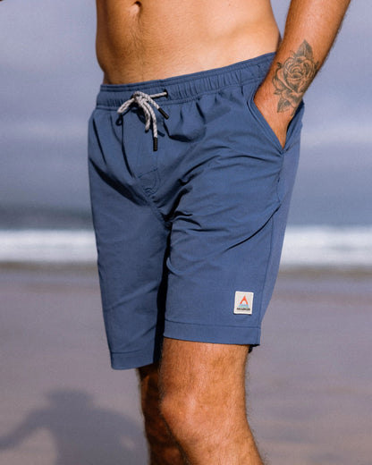Drifter NetPlus® Lined Beach Short - Dark Denim - Lifestyle