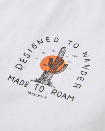 Explore T-Shirt - White - Flatlay