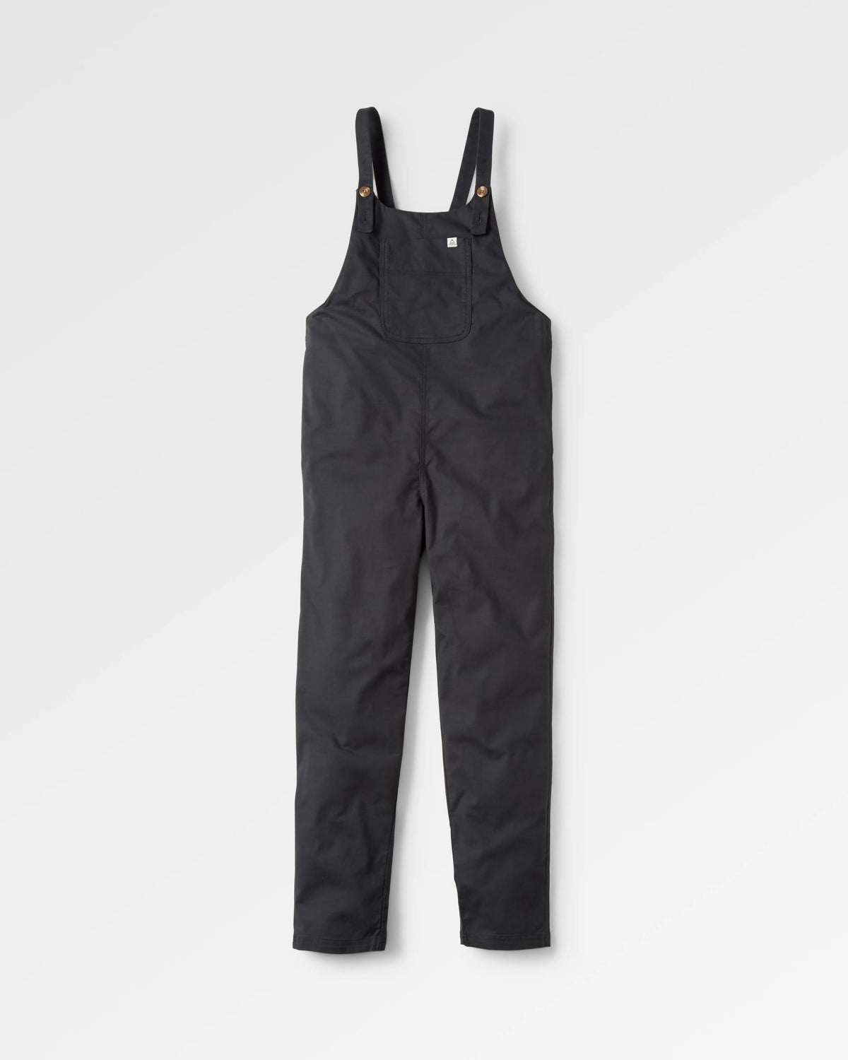 Meadows Cotton Dungarees - Black - Flatlay