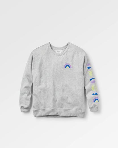 Papercut Sweatshirt - Grey Marl - Flatlay