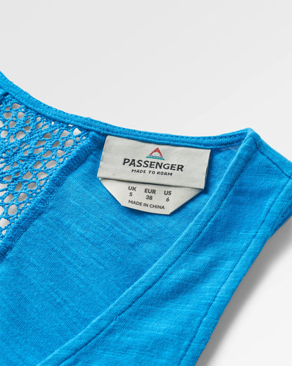 Rivergate Dress - Bluejay - Flatlay