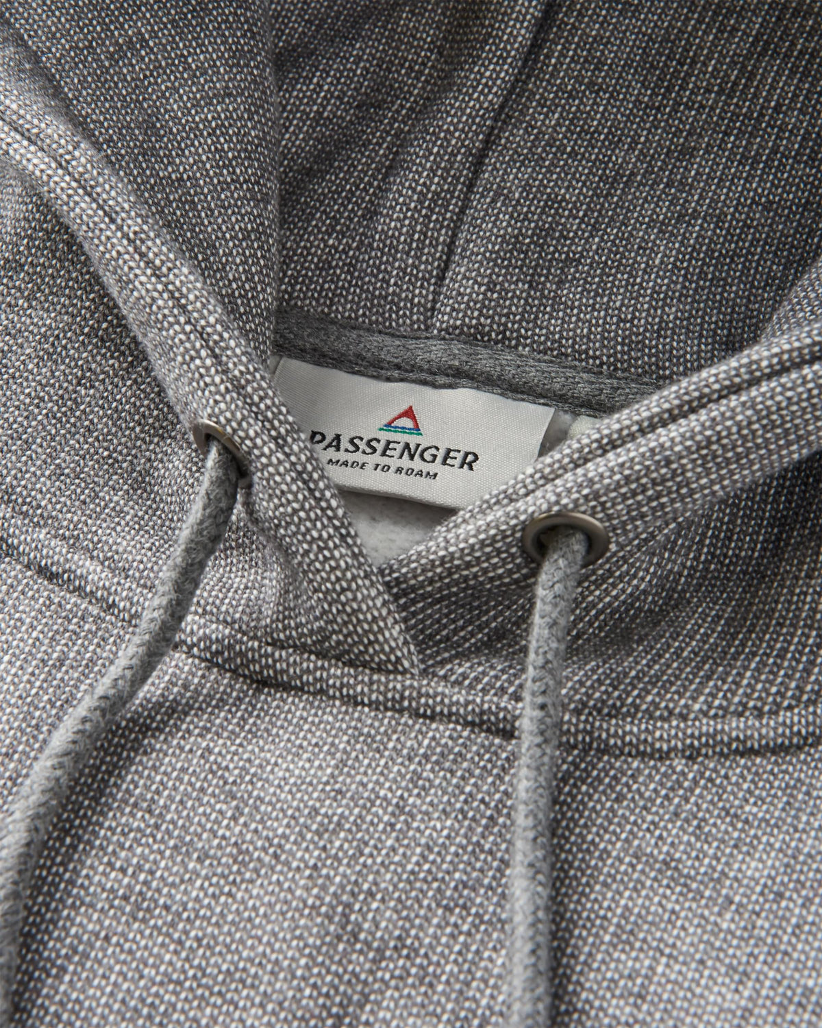 Heritage Textured Relaxed Fit Hoodie - Charcoal - Flatlay