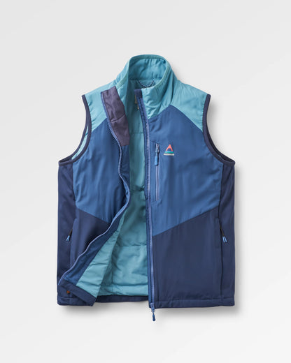 Shasta Lightweight Thermore® Insulated Gilet - Rich Navy/Dark Denim/Arctic - Flatlay