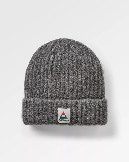 Redwood Fleece Lined Beanie - Grey - Flatlay