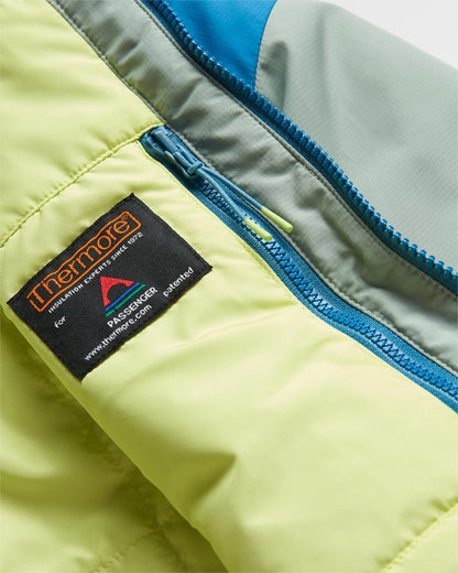 Shasta Lightweight Thermore® Insulated Jacket - Pistachio/Blue Steel - Flatlay