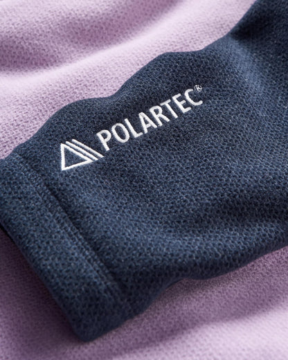 Men's Highland Polartec® Fleece - Lilac/ Deep Navy - Flatlay