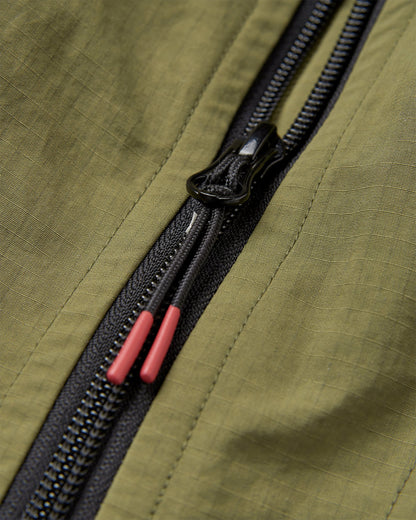 Seek Out Wind Resistant Anorak - Khaki - Flatlay