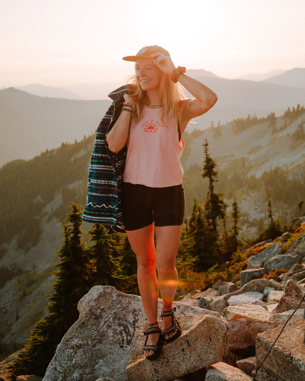 Sunburst Vest - Soft Shell Pink - Lifestyle