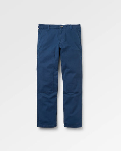 Vantage Cotton Canvas Trouser - Rich Navy - Flatlay
