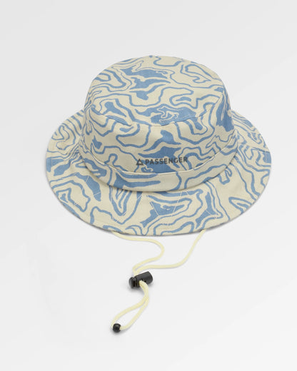 Shaded Bucket Hat - Strata Swirl Birch - Flatlay