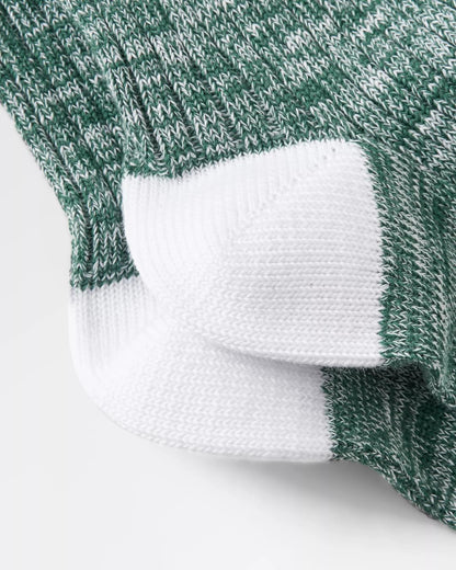Midweight Rib Socks - Deep Ocean - Flatlay