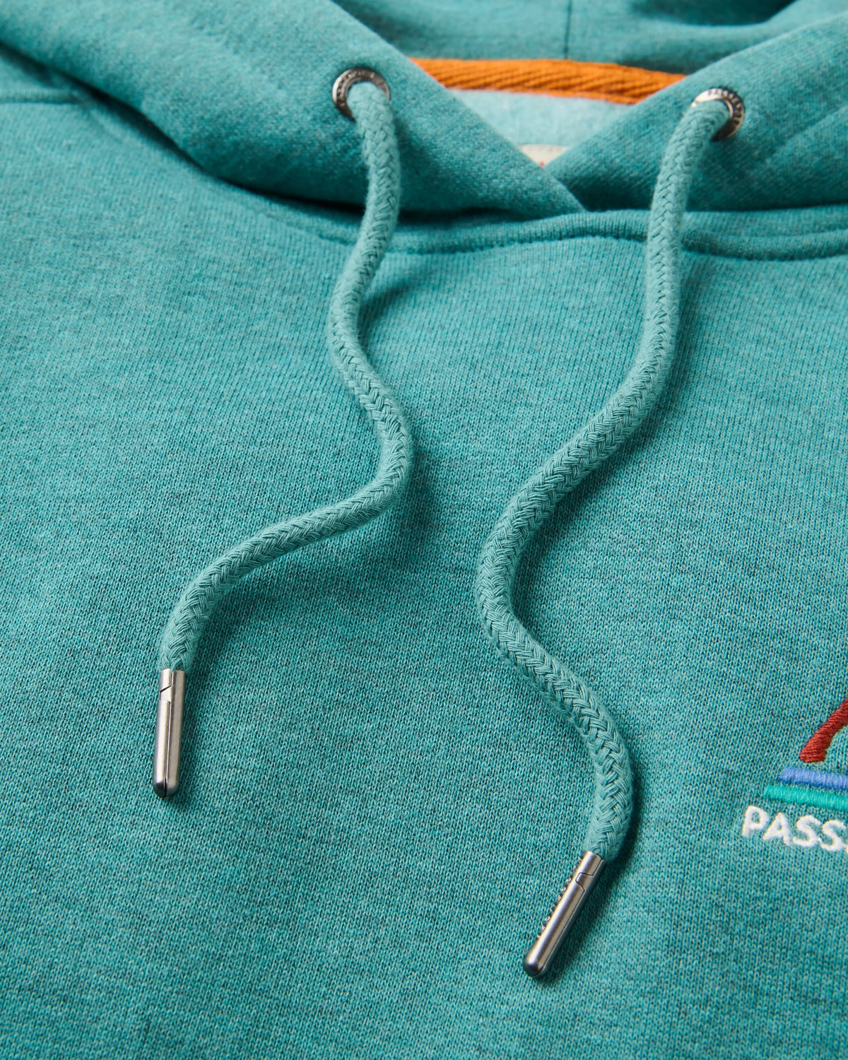 Vita Hoodie - Ocean Teal Marl - Flatlay