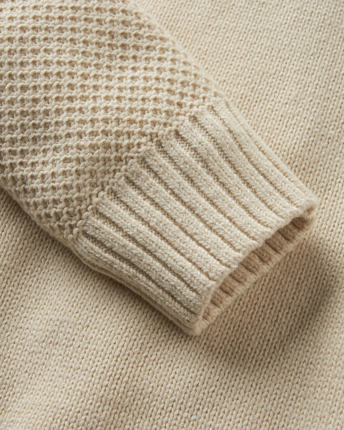 Swell Knitted Jumper - Off White - Flatlay