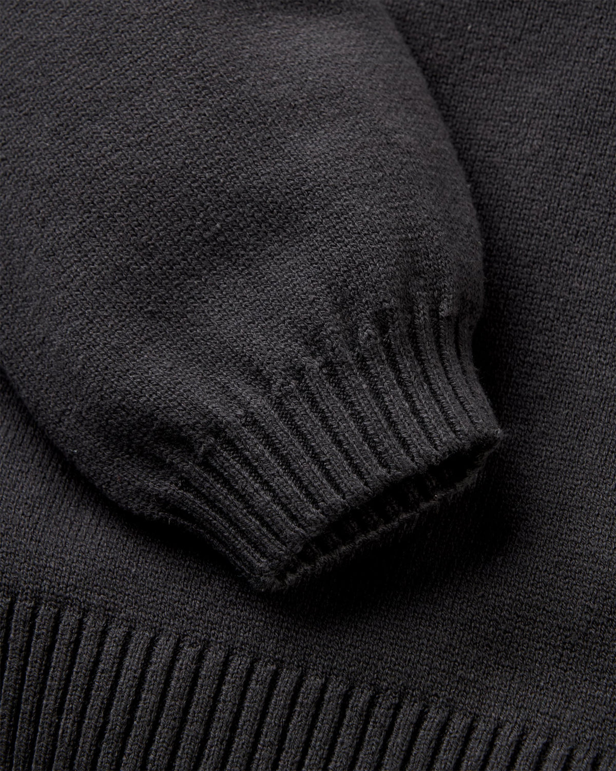 Penida Knitted Jumper - Faded Black - Flatlay