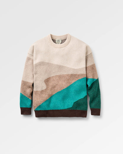 Scenic Knitted Jumper - Scenic Oat - Flatlay