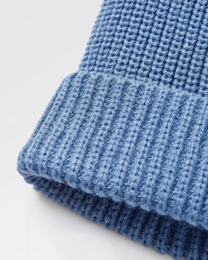 Compass Beanie - Moonlight Blue - Flatlay