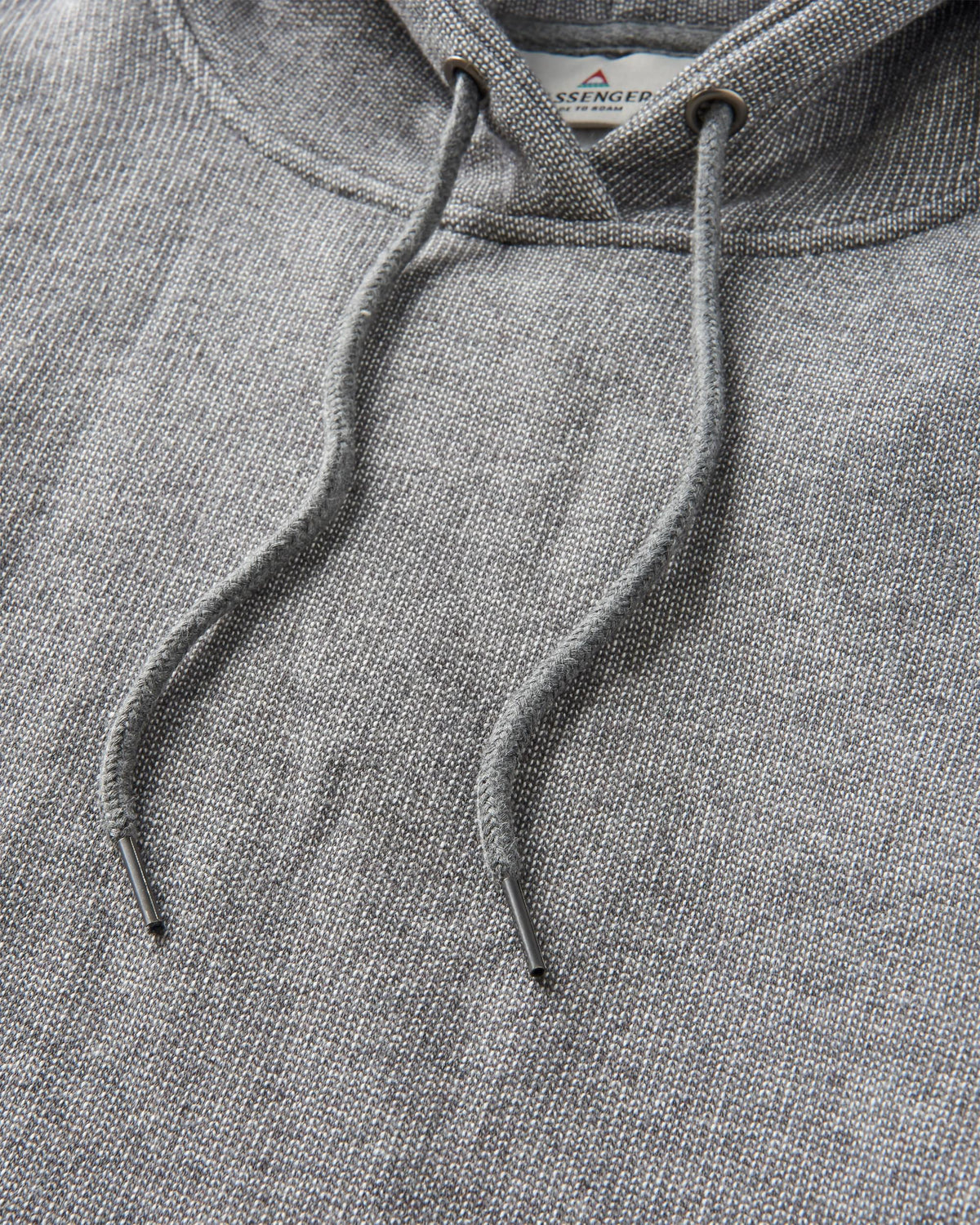 Heritage Textured Relaxed Fit Hoodie - Charcoal - Flatlay