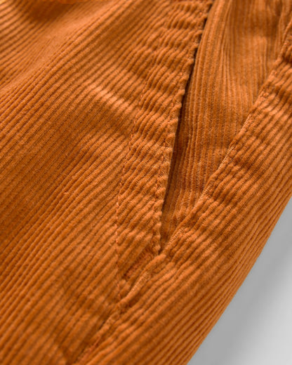 Drifter Cord Short - Sunset Orange - Flatlay