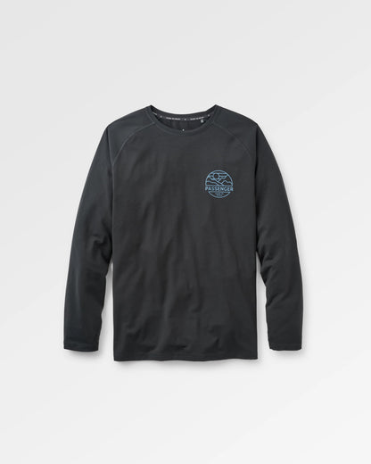 Sedona Drirelease® Active LS T-Shirt - Black - Flatlay