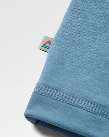 Roamscreen UPF50 Drirelease® Men's LS T-Shirt - Faded Denim - Flatlay