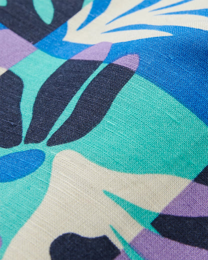 Sono Linen Beach Dress - Mountain Foliage Purple - Flatlay