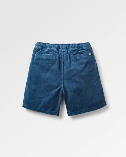 Shack Cord Short - Dark Denim - Flatlay