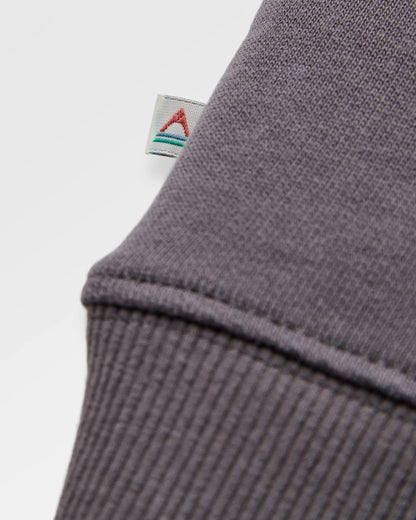 Dune Relaxed Fit Hoodie - Charcoal - Flatlay