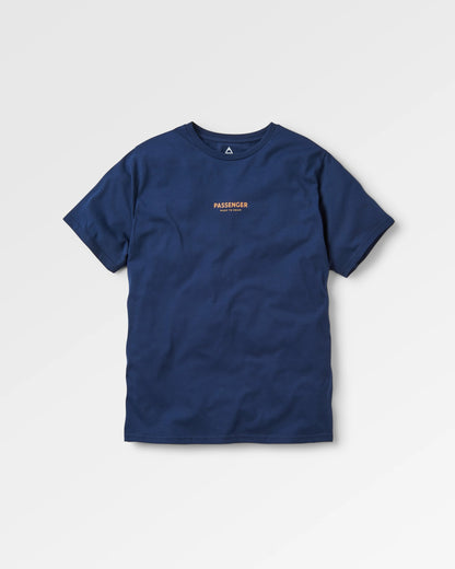 Phoenix Cotton T-Shirt - Rich Navy - Flatlay