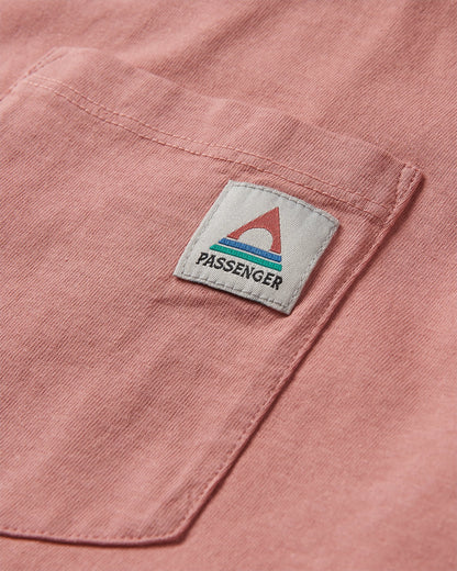 Heritage Relaxed Fit T-Shirt - Peach - Flatlay