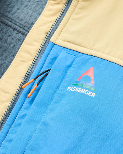 Venturescape Women's Fleece Vest - Desert/Storm Grey - Flatlay