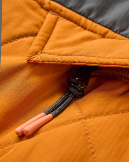 Oceanic Insulated Anorak - Black/Retro Orange - Flatlay