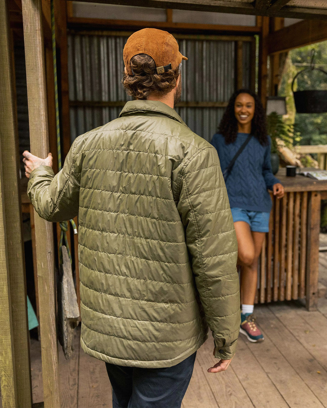 Grain Insulated Overshirt - Khaki - Lifestyle