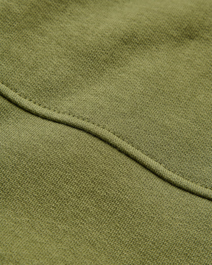 Heritage Full Zip Hoodie - Khaki - Flatlay