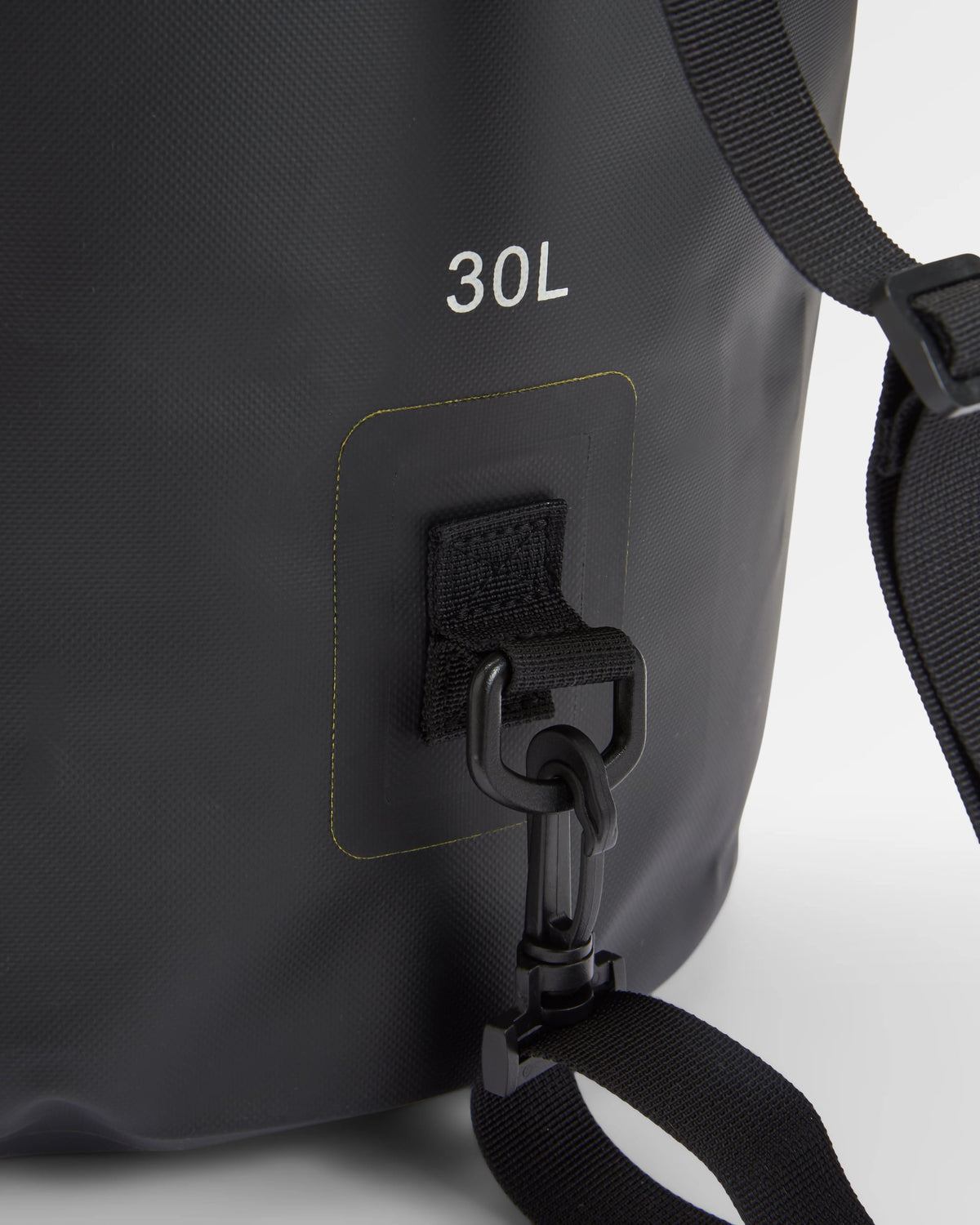 Tide 30L Dry Bag - Black - Flatlay