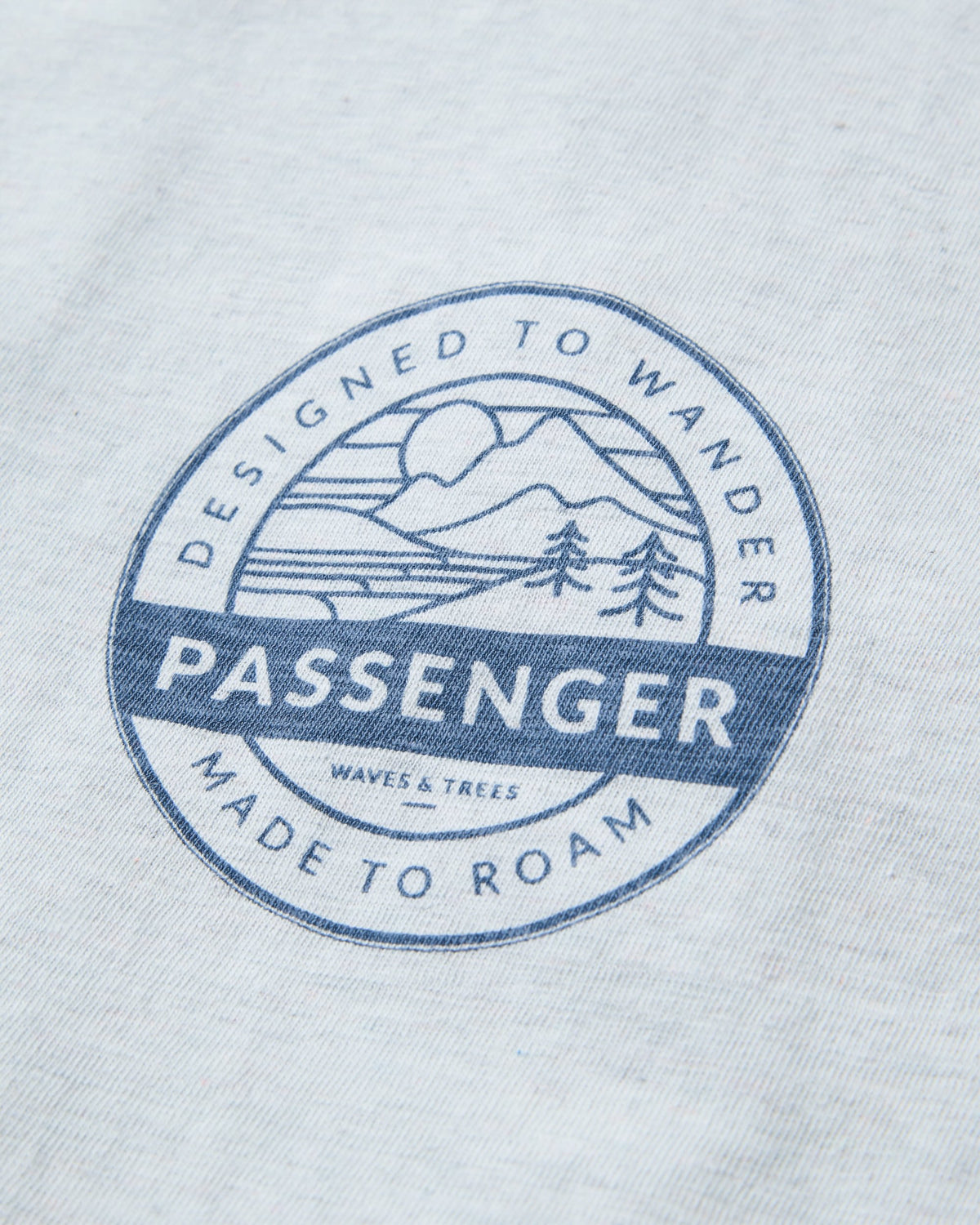 Odyssey Cotton T-Shirt - Ice Blue - Flatlay