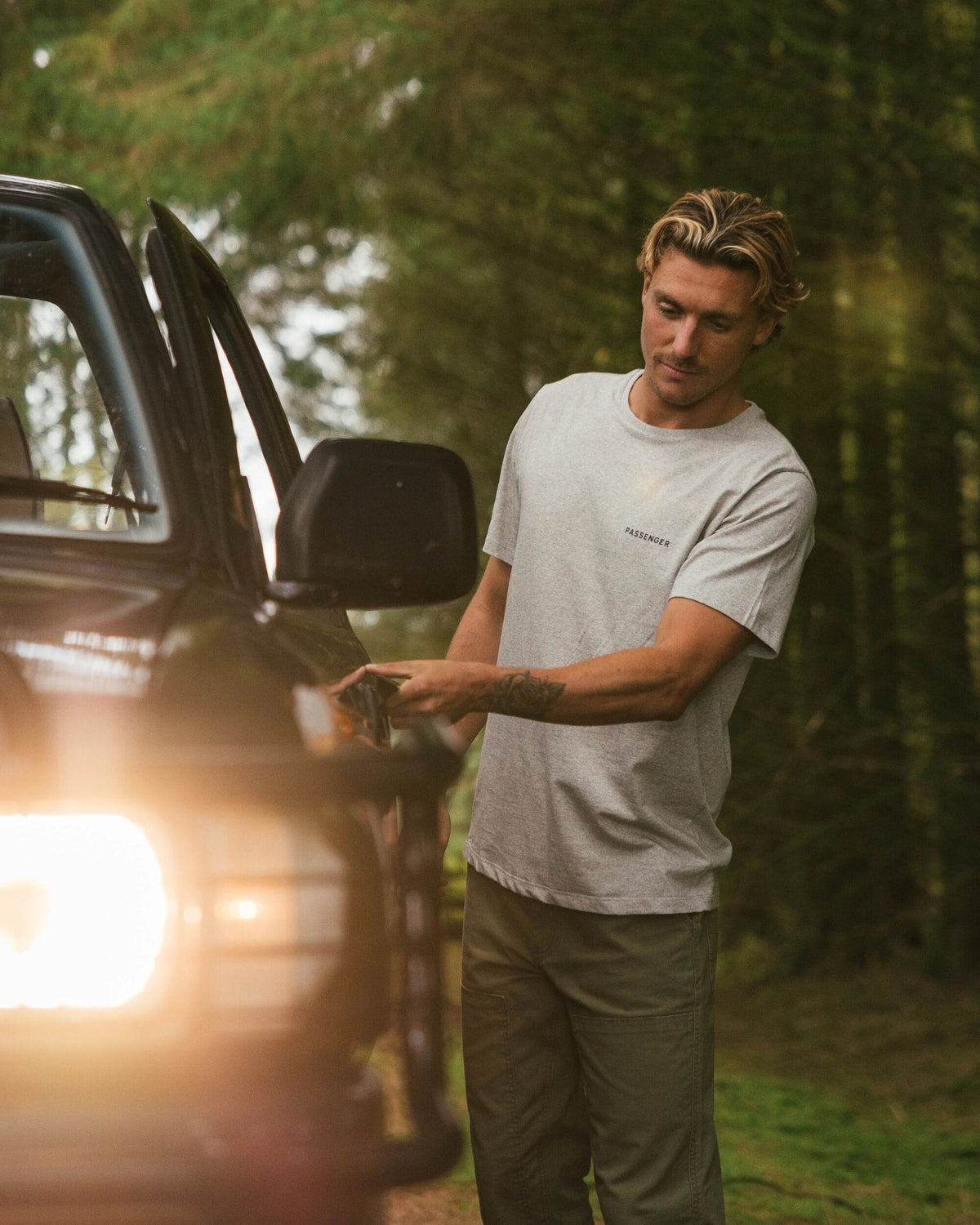 Made To Roam T-Shirt - Grey Marl - Lifestyle