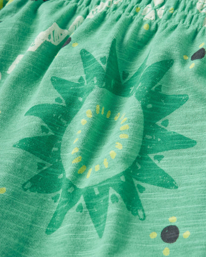 Fareway Maxi Skirt - Sunburst Green Spruce - Flatlay
