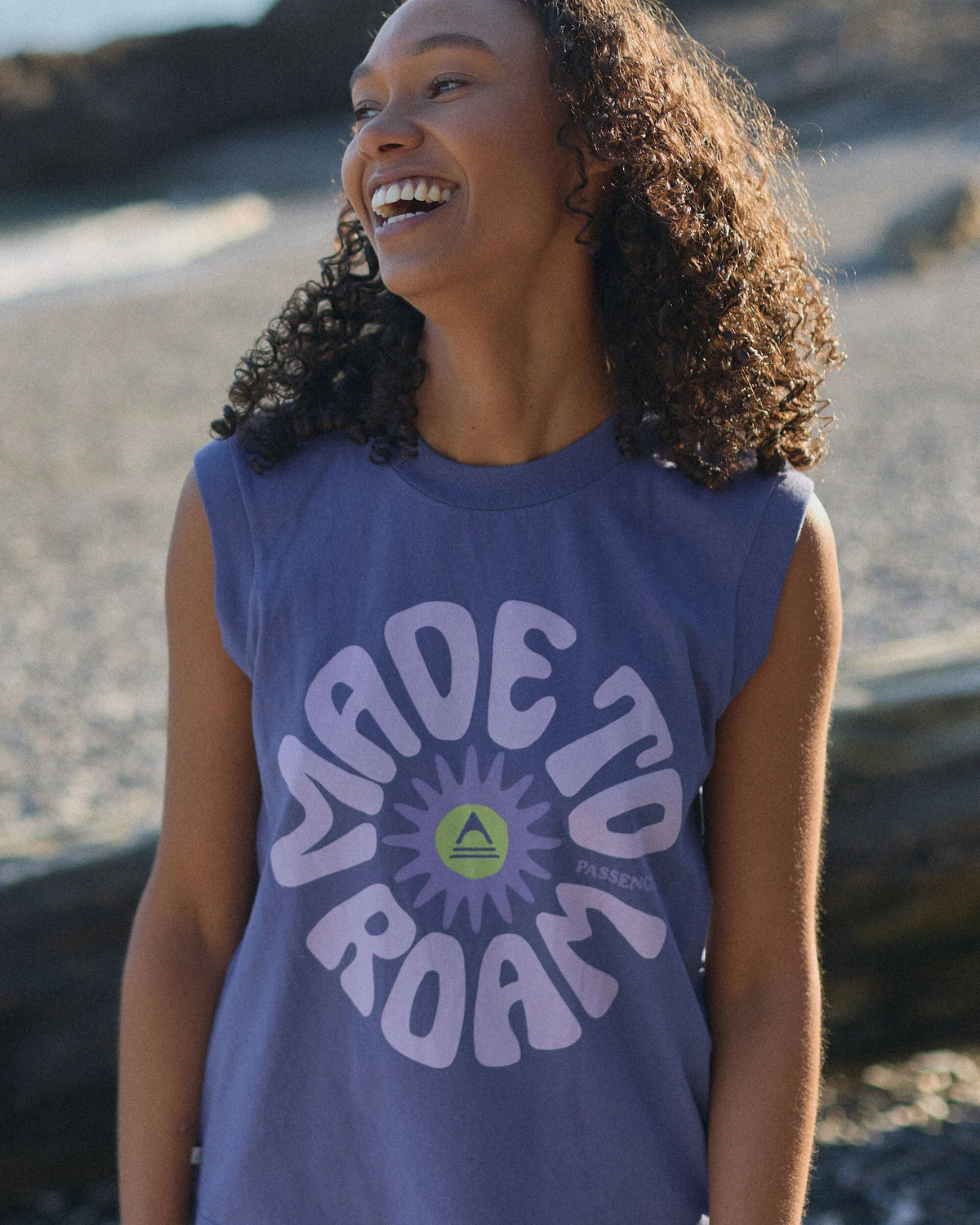 Easy Days Cotton Vest - Purple Indigo - Lifestyle