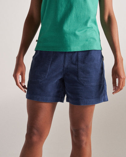 Avian Cord Short - Dark Denim - Studio Model