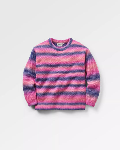 Fika Knitted Jumper - Crushed Berry Dip - Flatlay
