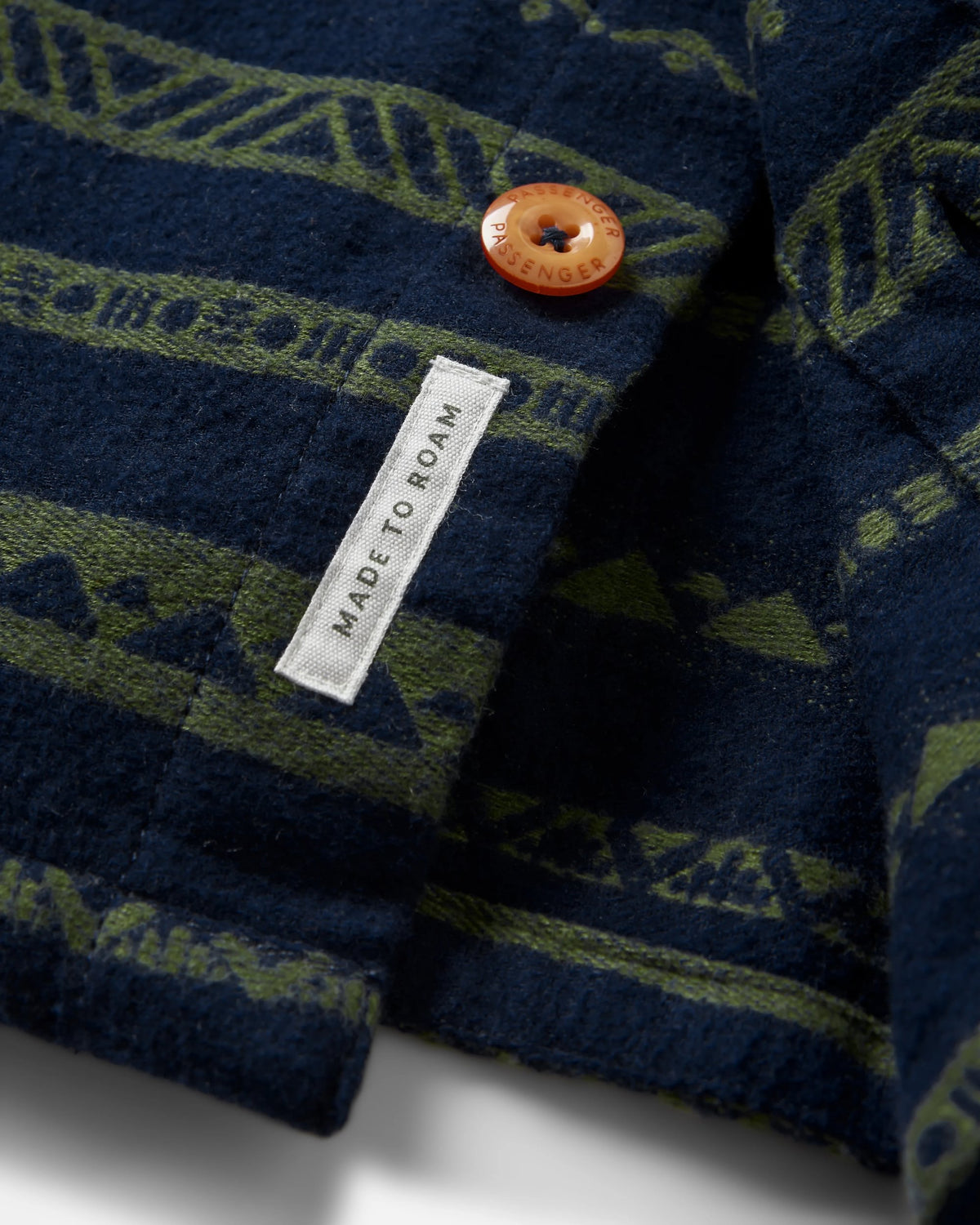 Taupo Cotton Shirt - Rich Navy - Flatlay