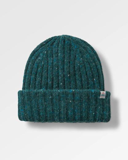 Fisherman Merino Wool Beanie - Fir Tree - Flatlay