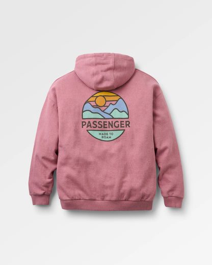 Laidback Hoodie - Pink Haze - Flatlay
